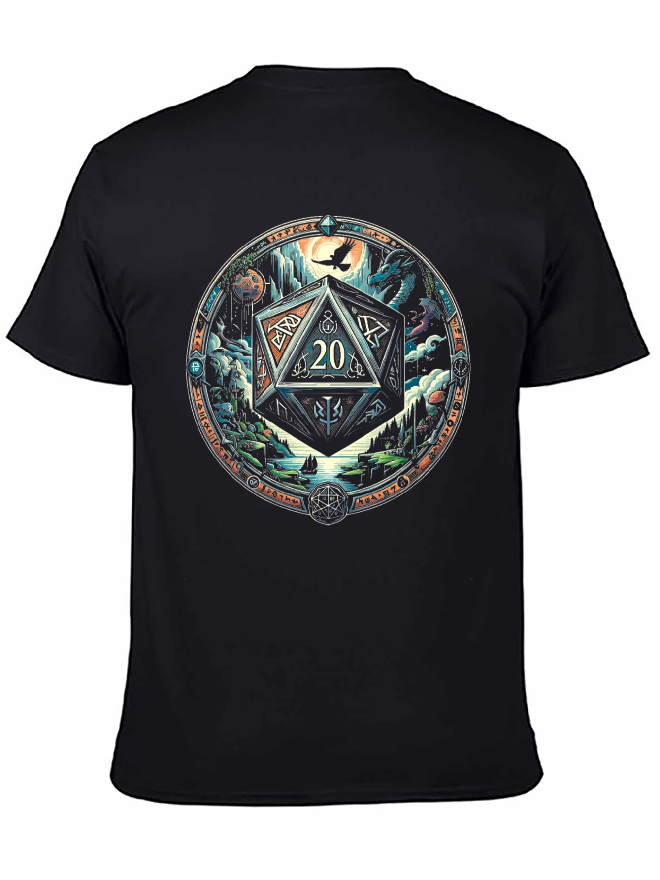 D&D 20-Sided Dice Graphic Tee