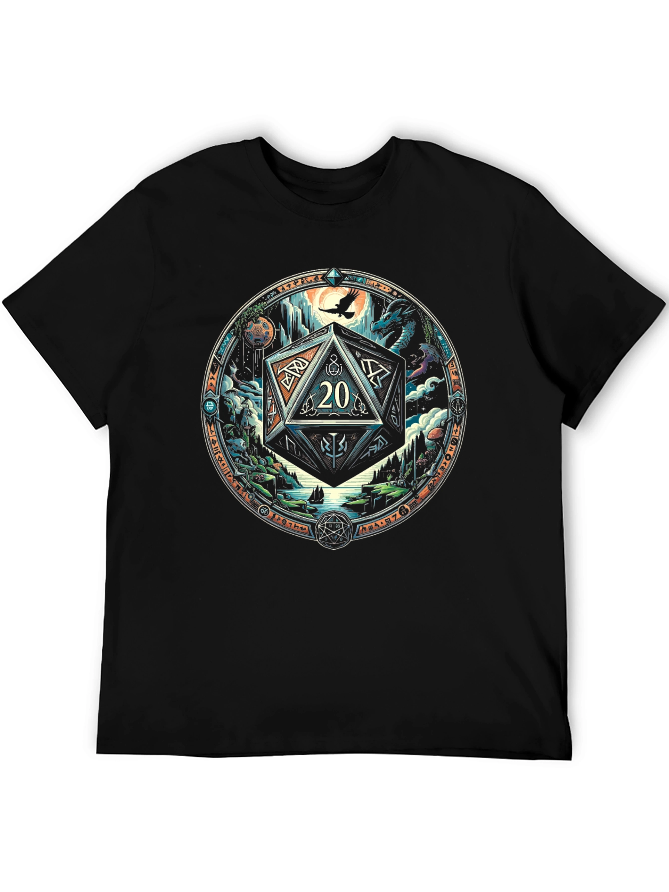 D&D 20-Sided Dice Graphic Tee