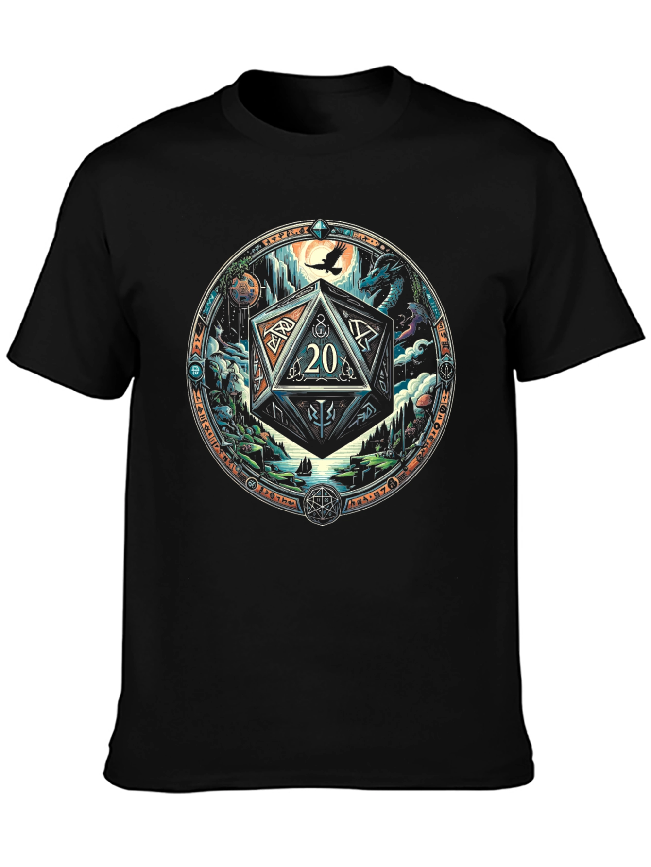 D&D 20-Sided Dice Graphic Tee