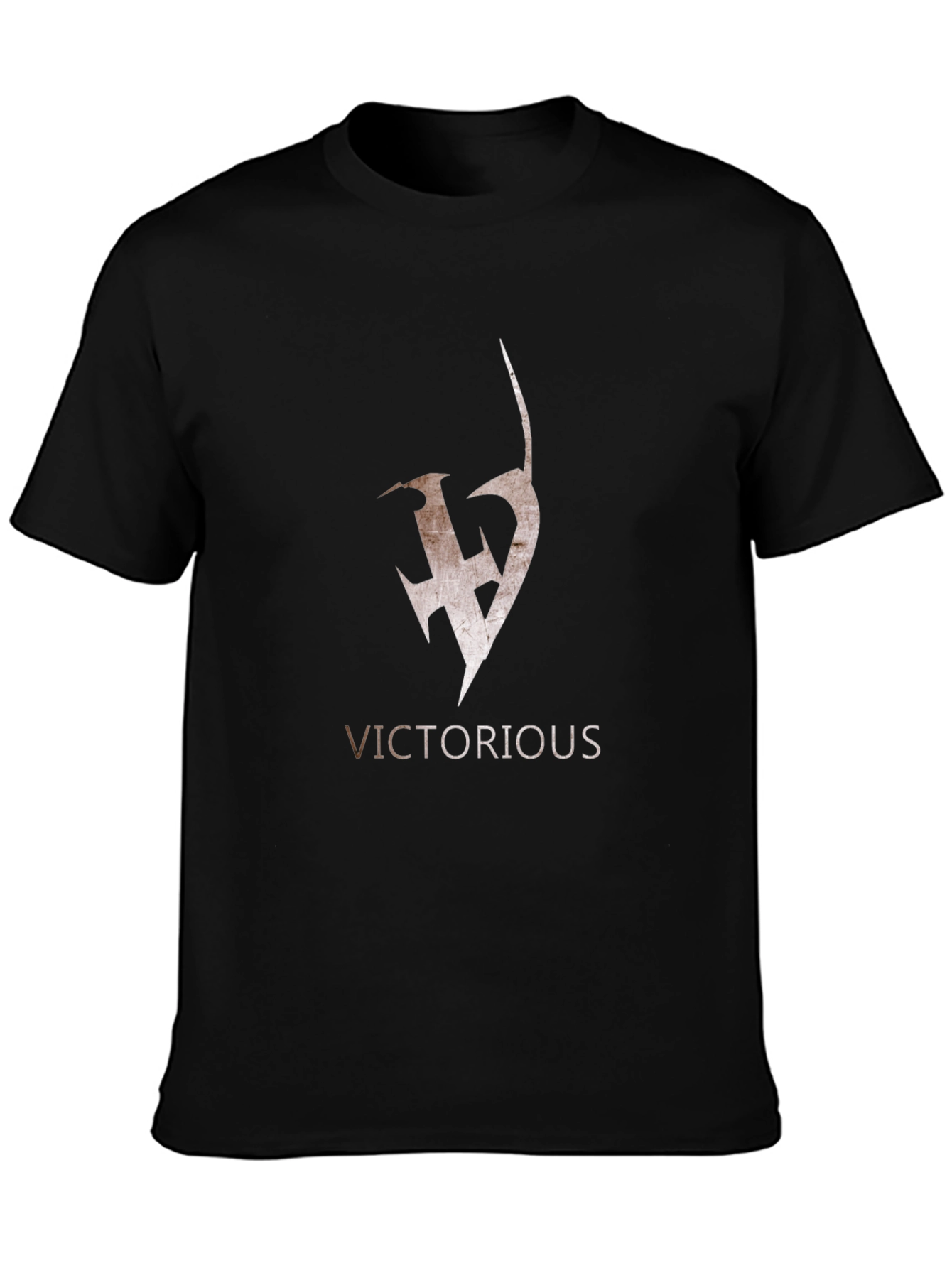 Victorious Graphic Tee - Black Cotton Blend Shirt