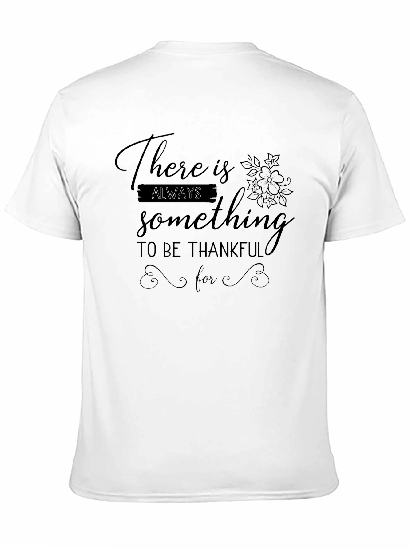 Thankful Graphic Tee - Black Crewneck