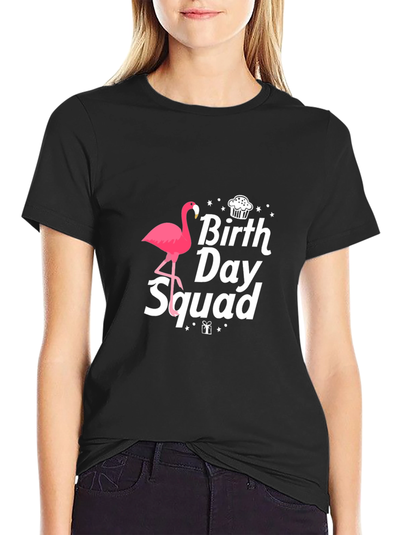 Birthday Squad Flamingo T-Shirt