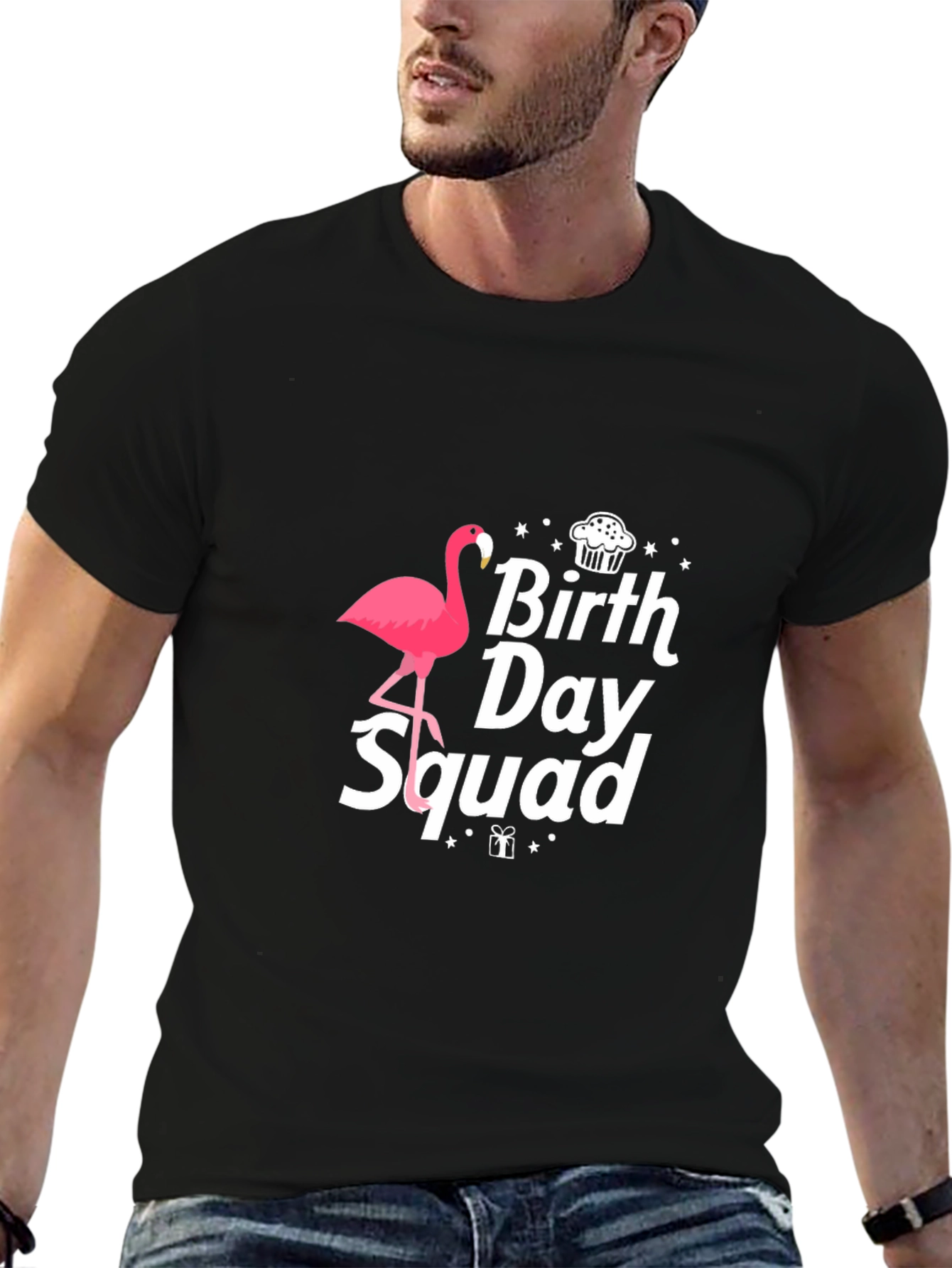 Birthday Squad Flamingo T-Shirt