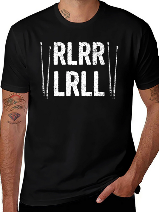 Drummer RLRR LRLL Drum Sticks Graphic T-Shirt