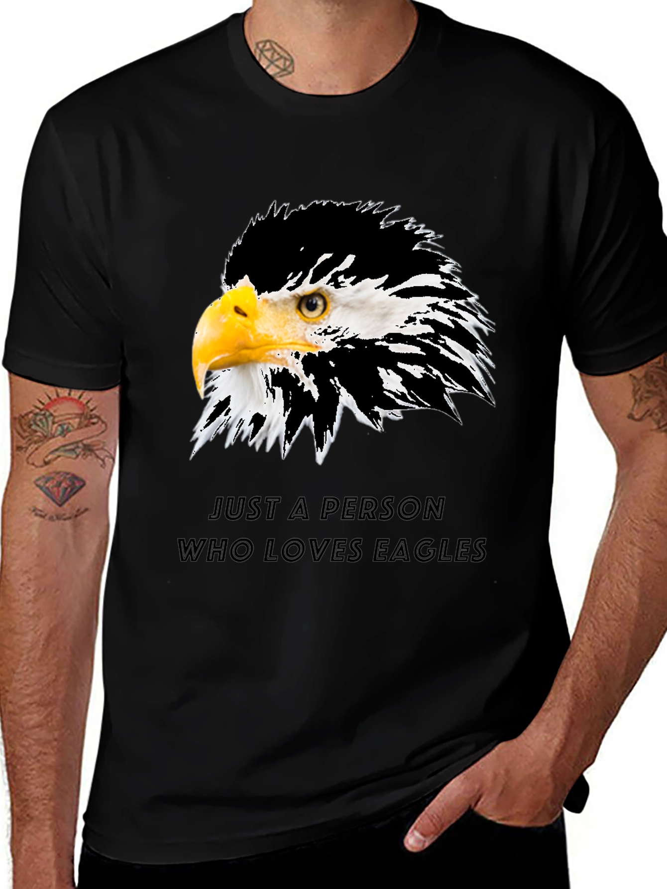 Eagle Lover Black T-Shirt