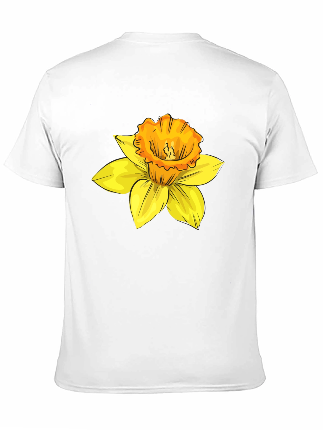 Floral Graphic Tee - Stylish Unisex Daffodil T-Shirt