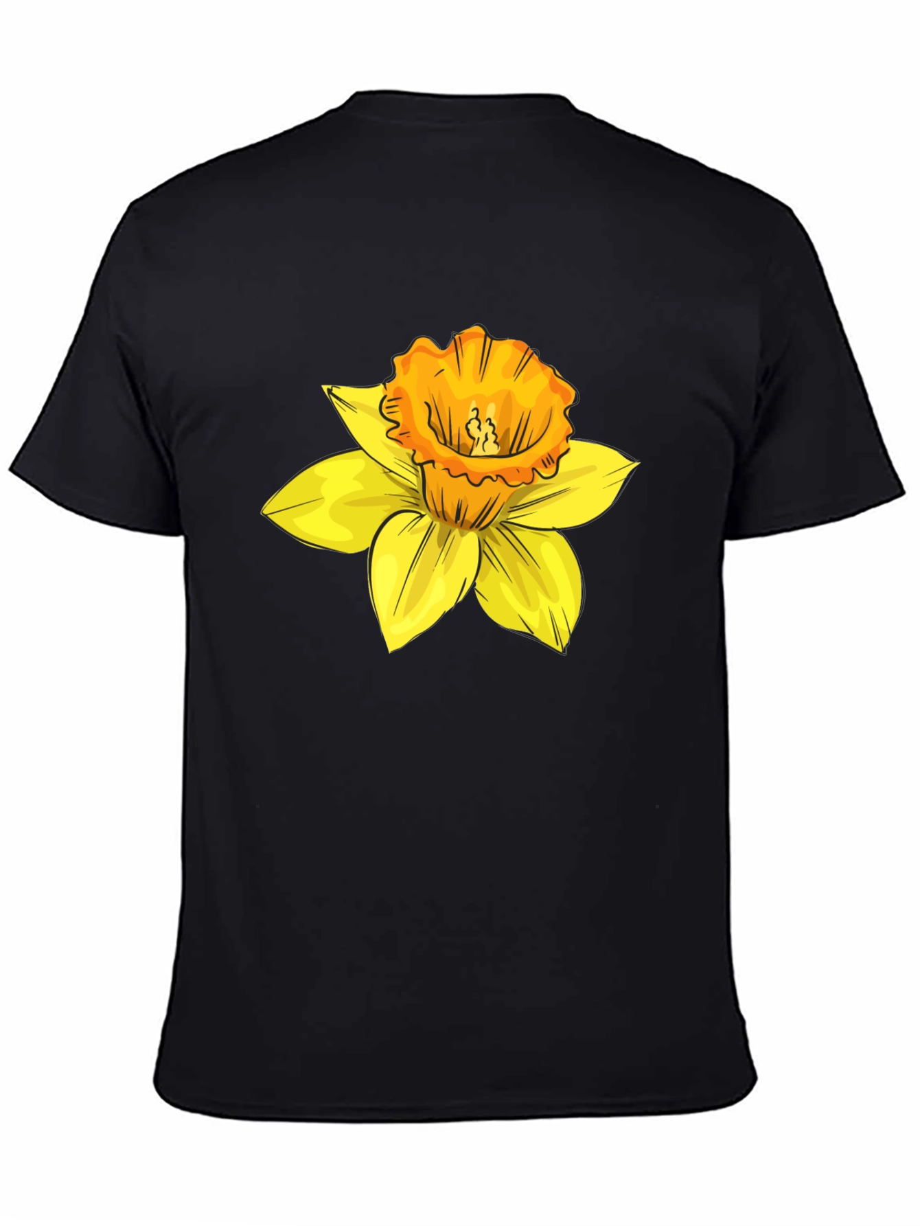 Floral Graphic Tee - Stylish Unisex Daffodil T-Shirt
