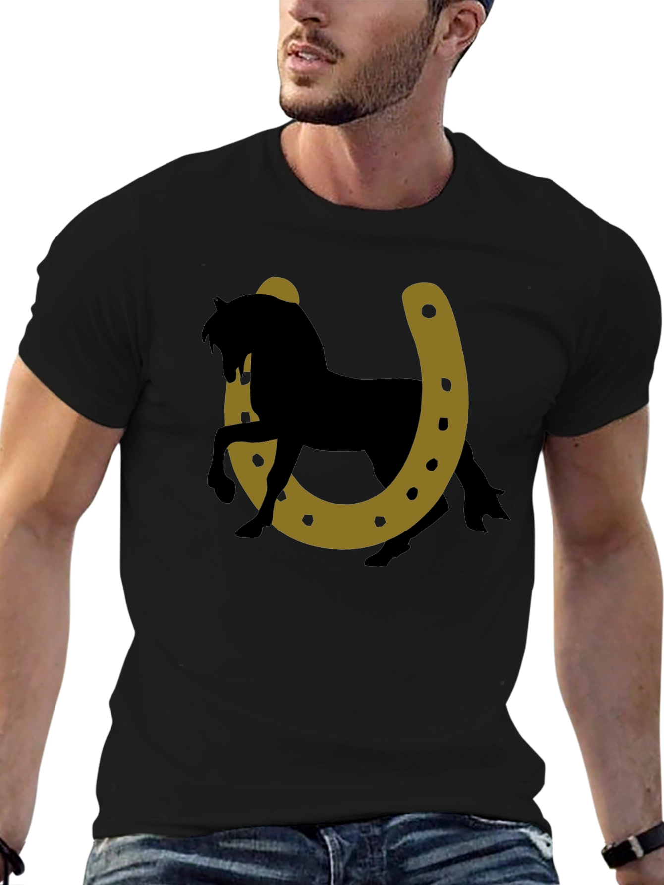 Lucky Horse Horseshoe Graphic Tee