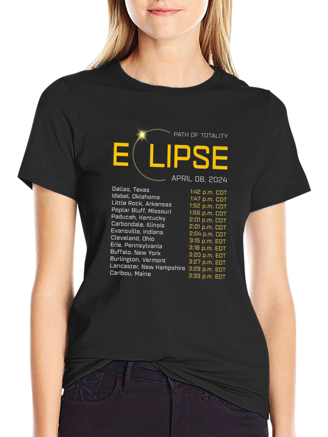 Total Solar Eclipse April 8 2024 T-Shirt