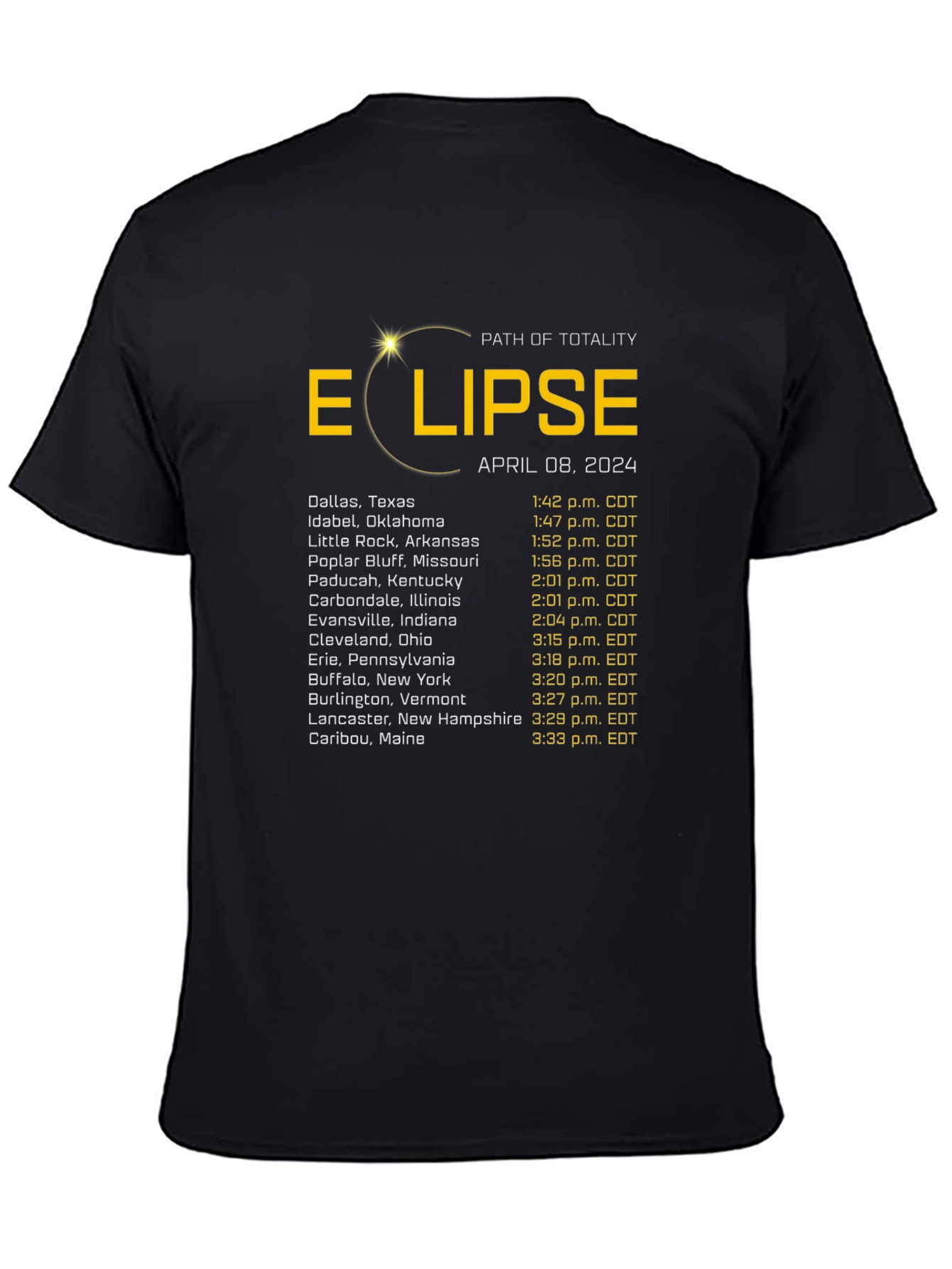 Total Solar Eclipse April 8 2024 T-Shirt