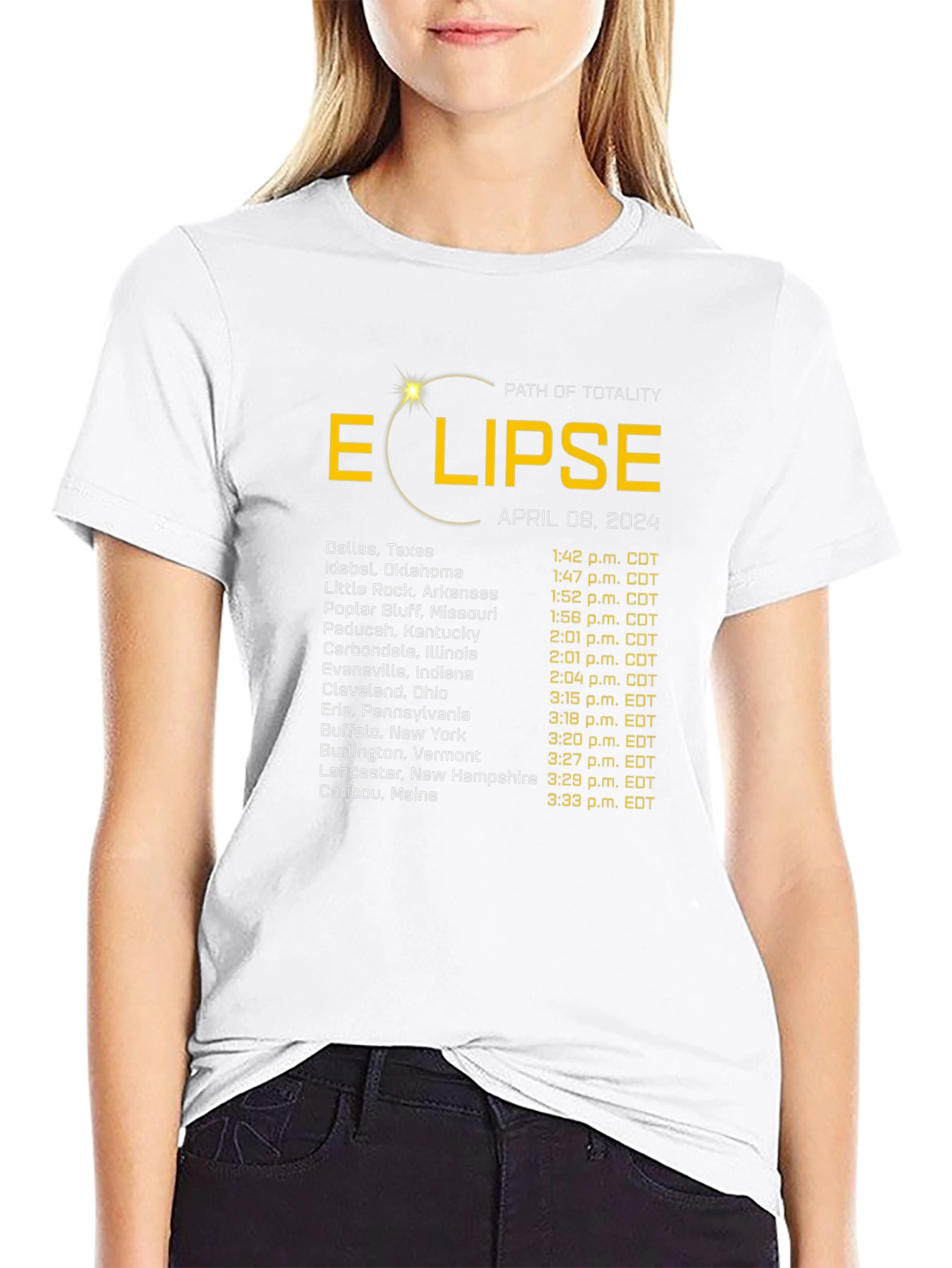 Total Solar Eclipse April 8 2024 T-Shirt