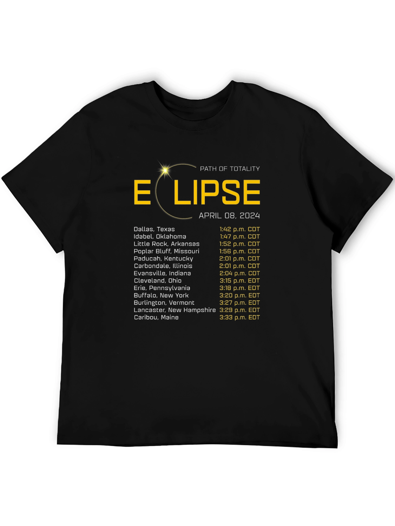 Total Solar Eclipse April 8 2024 T-Shirt