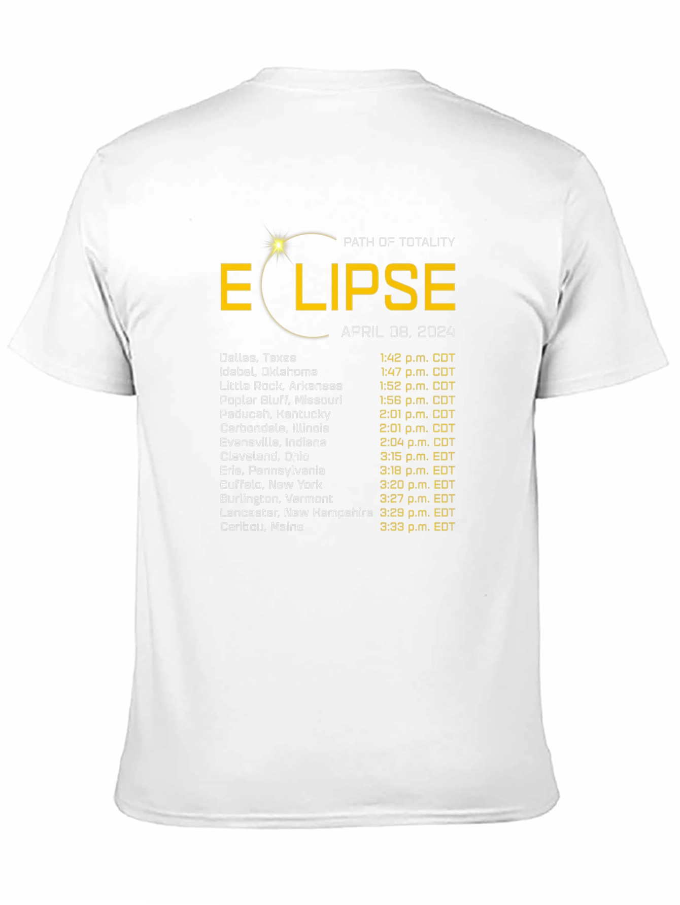 Total Solar Eclipse April 8 2024 T-Shirt