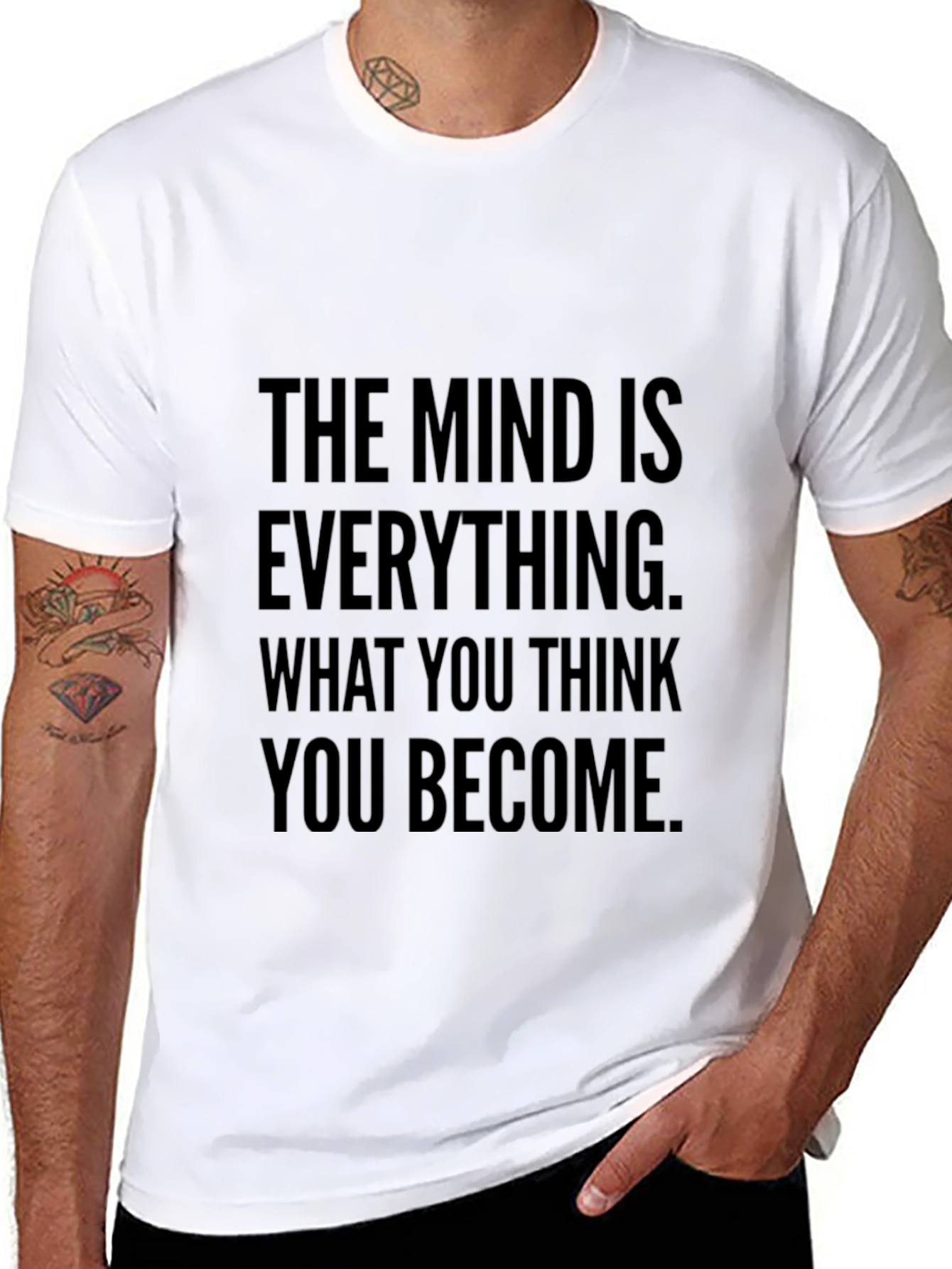 Mind is Everything Black Graphic Tee