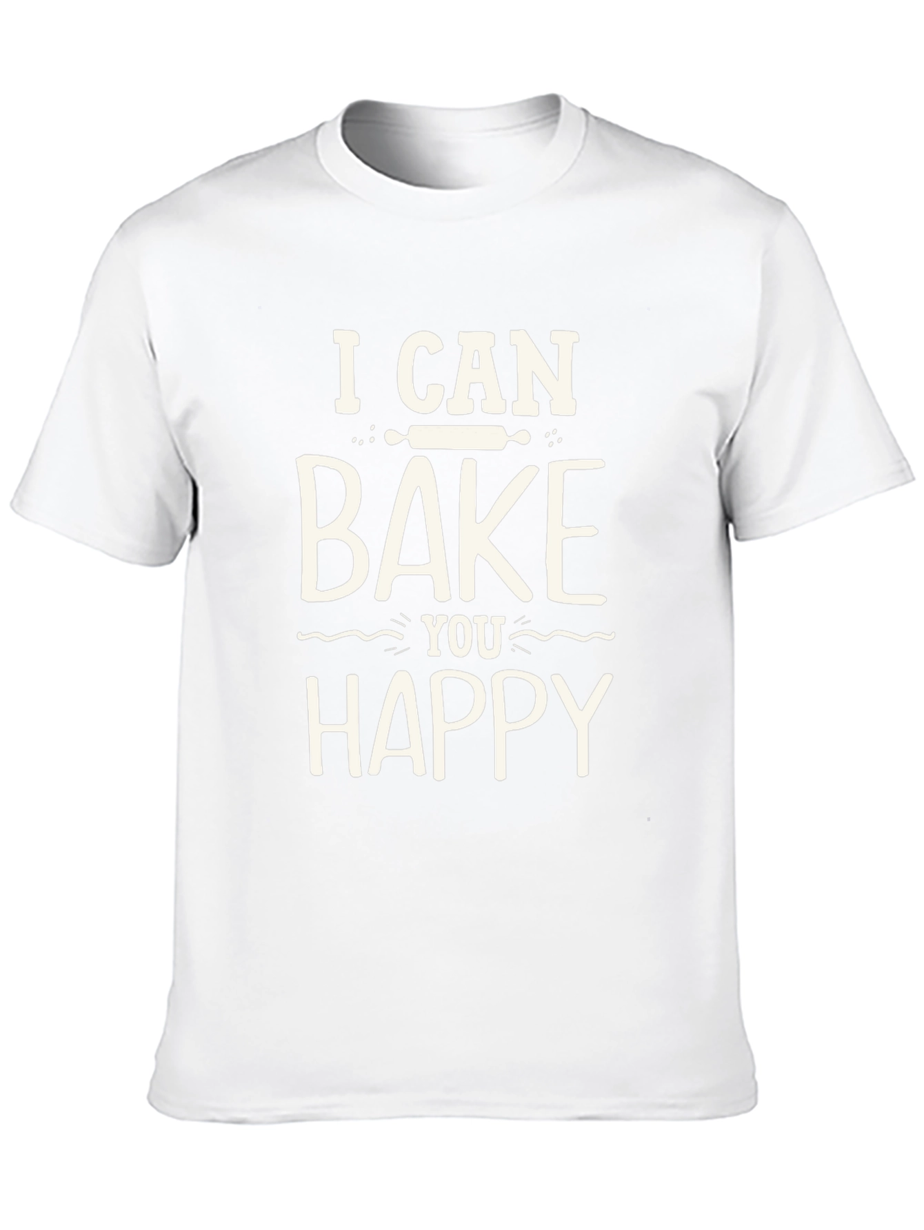 Bake You Happy Graphic Tee - Black Cotton T-Shirt