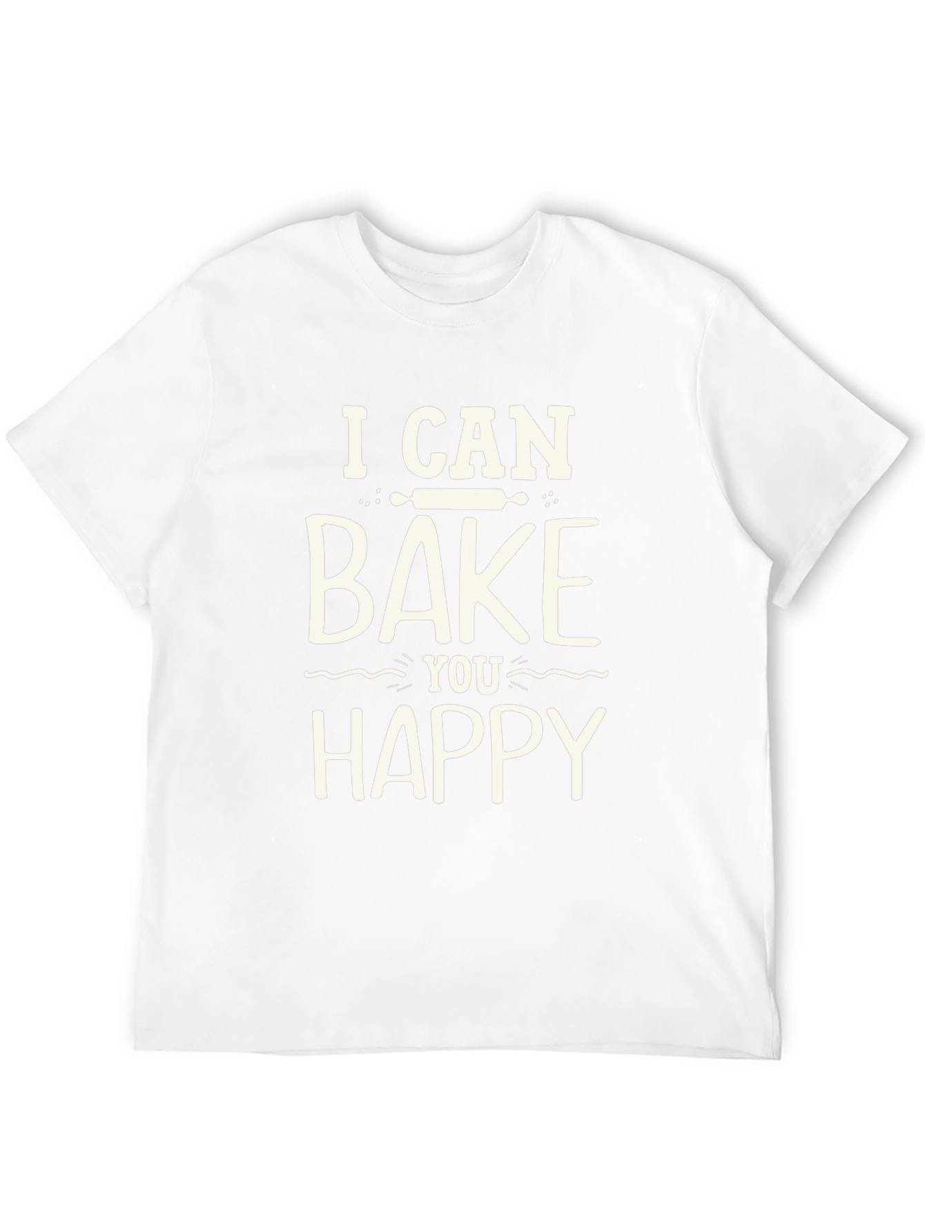 Bake You Happy Graphic Tee - Black Cotton T-Shirt