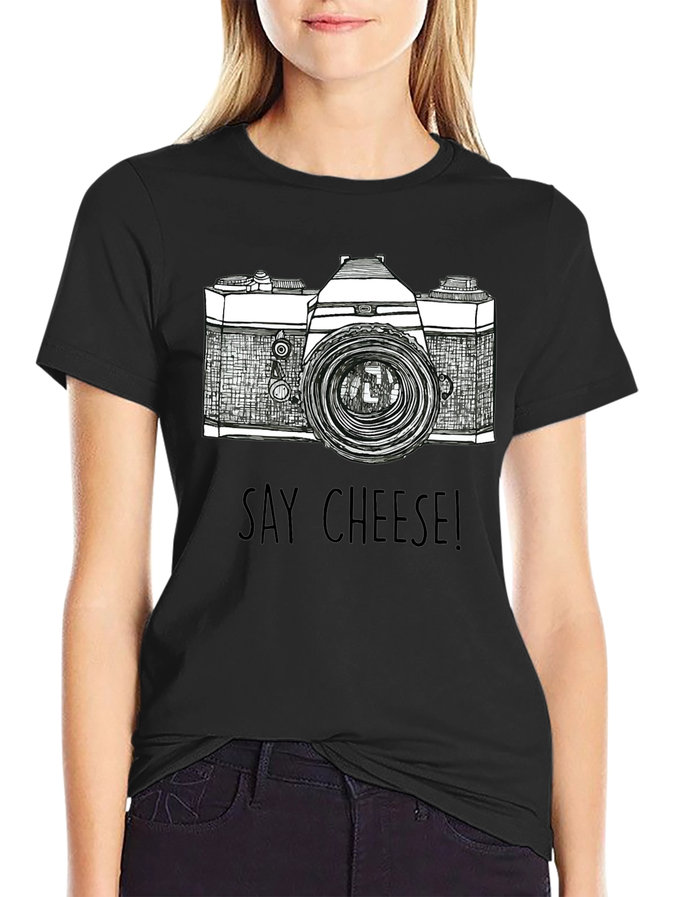 Say Cheese Camera Graphic Tee
