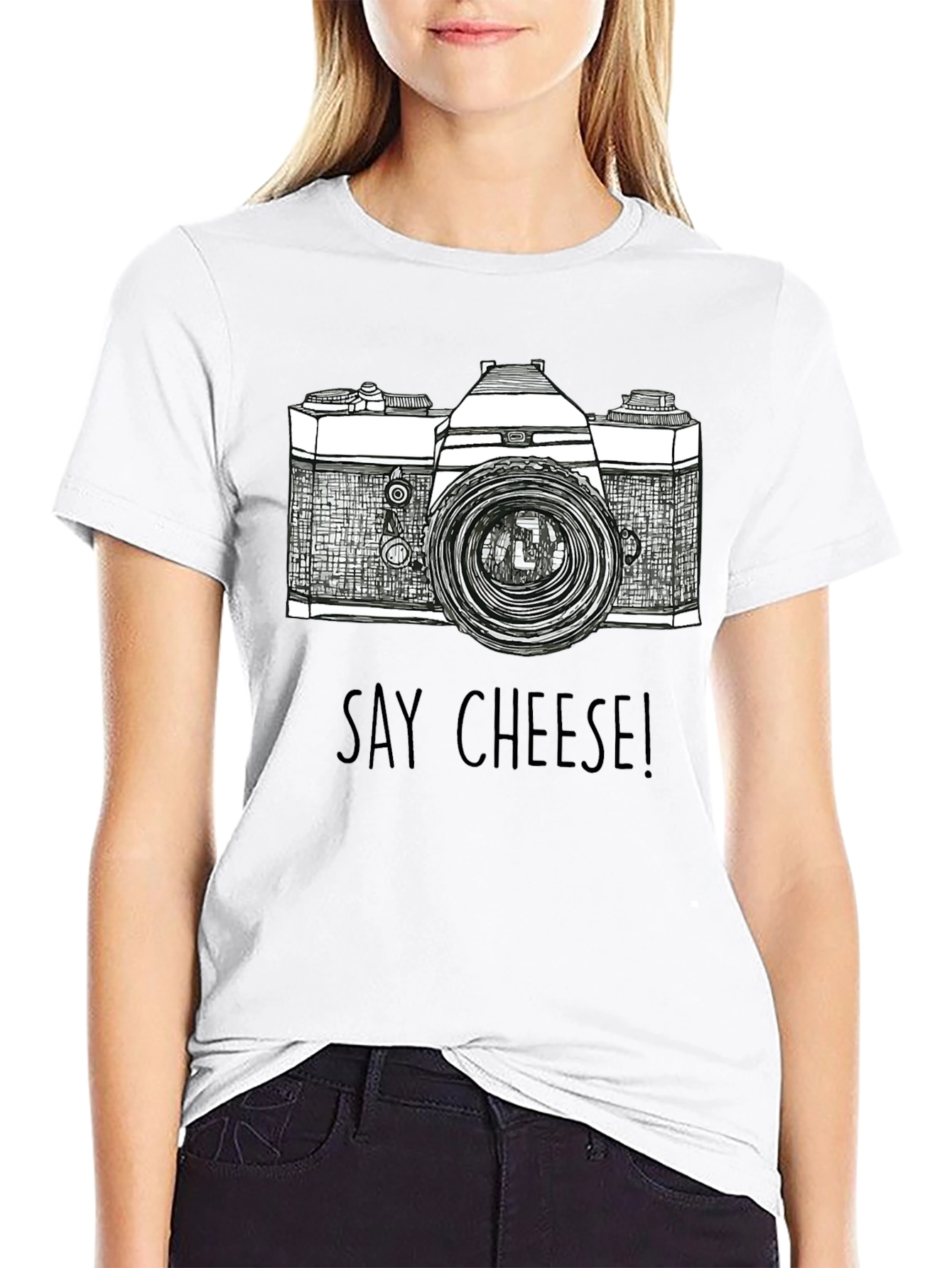 Say Cheese Camera Graphic Tee