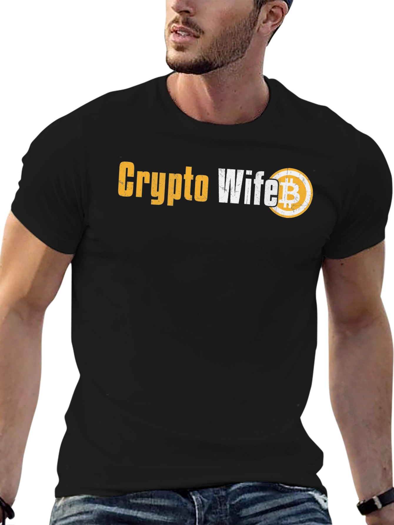Crypto Wife Bitcoin T-Shirt - Black