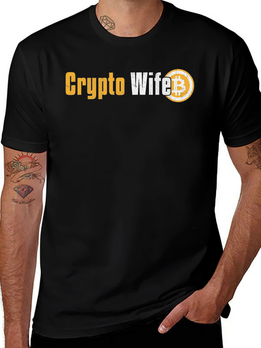Crypto Wife Bitcoin T-Shirt - Black