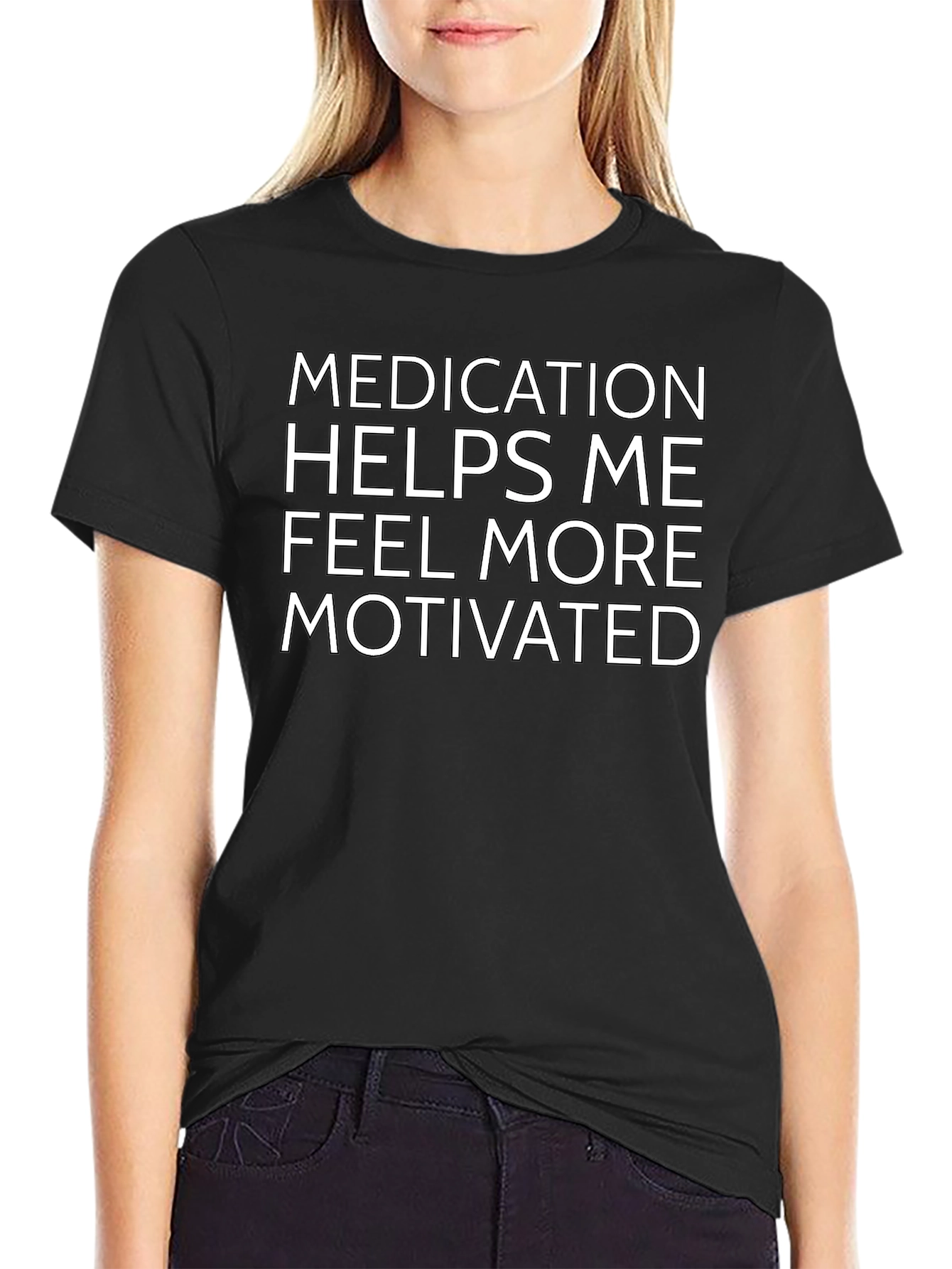 Motivated Medication T-Shirt - Unisex Black Tee