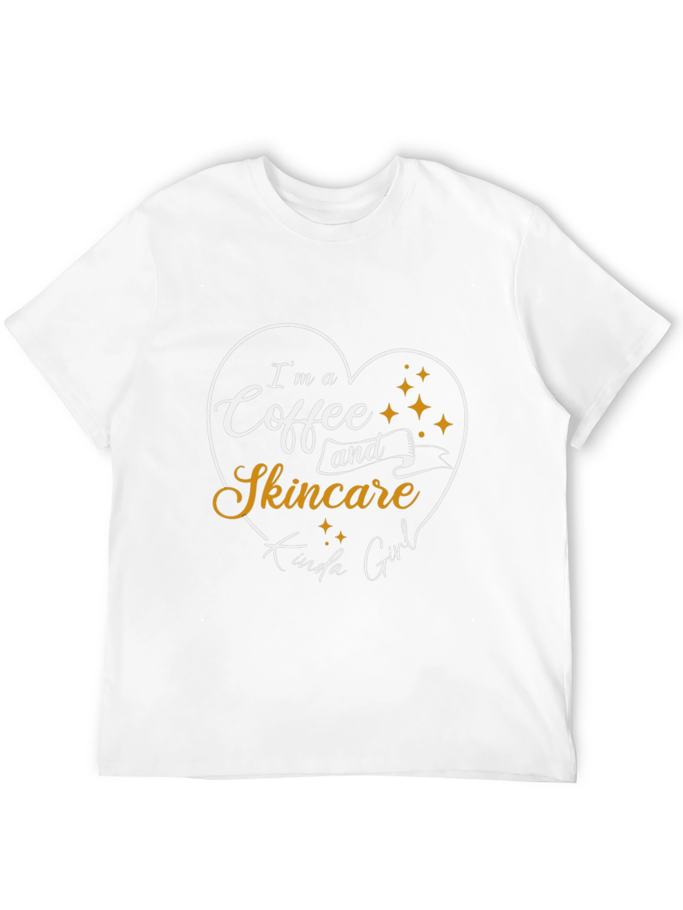 Coffee and Skincare Girl Black T-Shirt