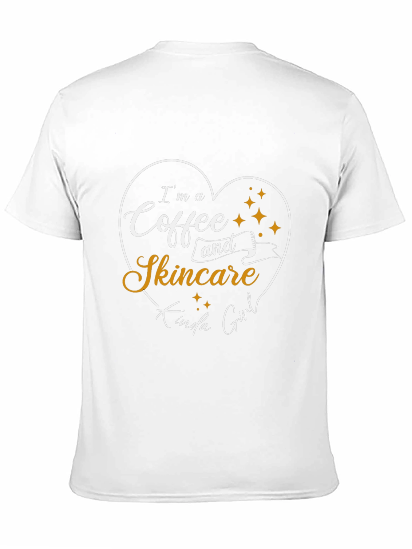Coffee and Skincare Girl Black T-Shirt