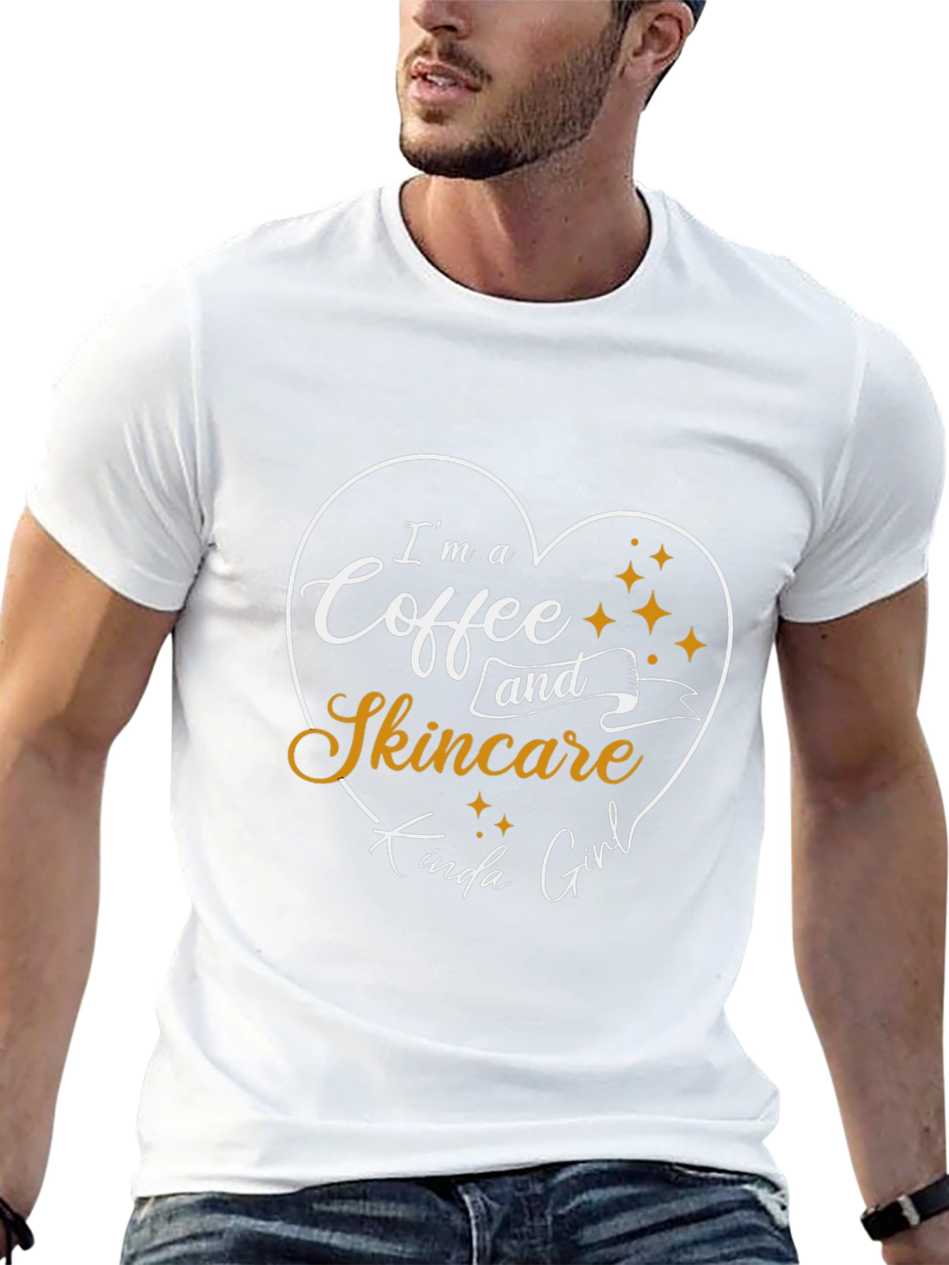 Coffee and Skincare Girl Black T-Shirt