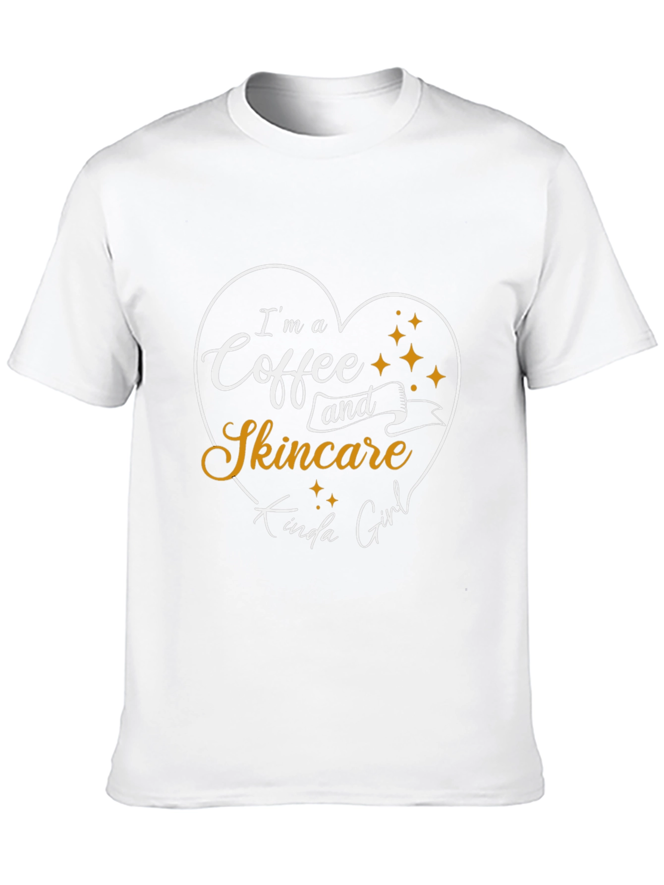 Coffee and Skincare Girl Black T-Shirt