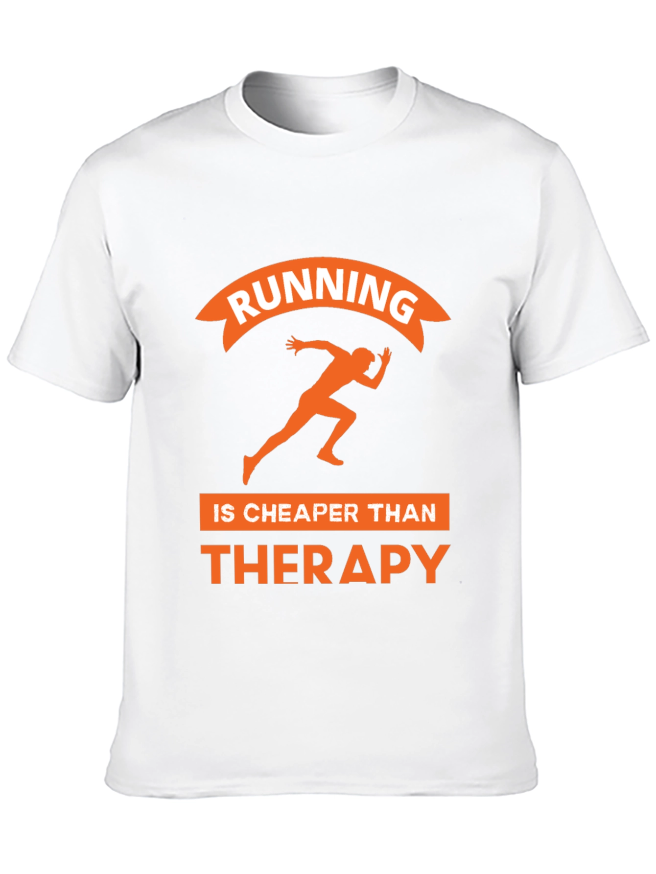 Running is Cheaper Than Therapy Graphic Tee