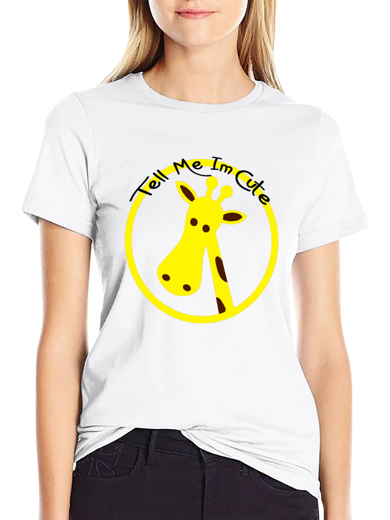 Cute Giraffe T-Shirt - Tell Me Im Cute!