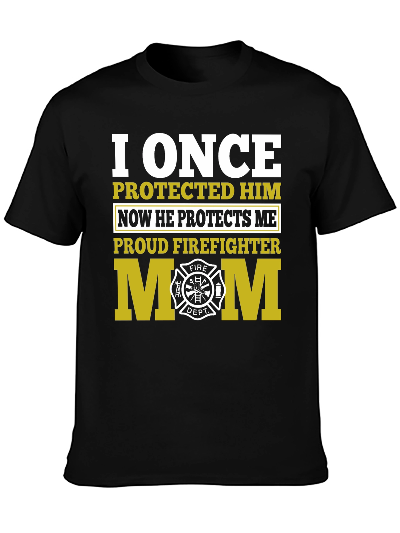 Proud Firefighter Mom Graphic T-Shirt