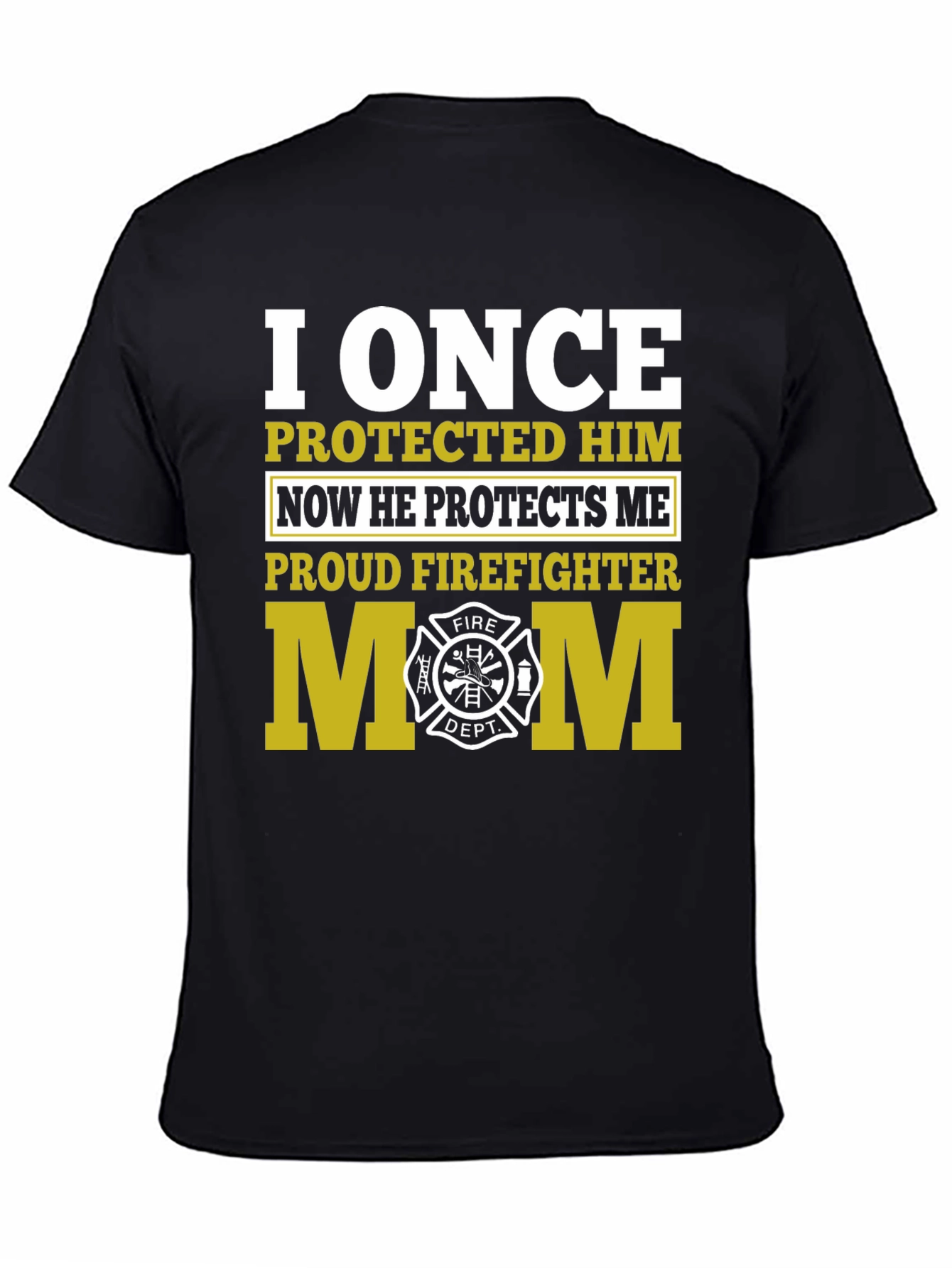 Proud Firefighter Mom Graphic T-Shirt