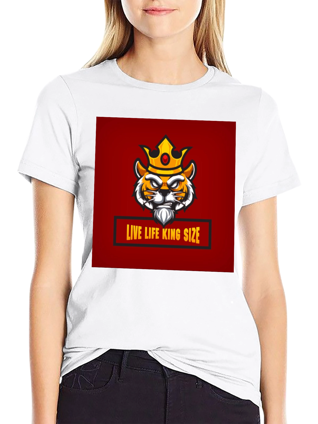 Live Life King Size Graphic T-Shirt