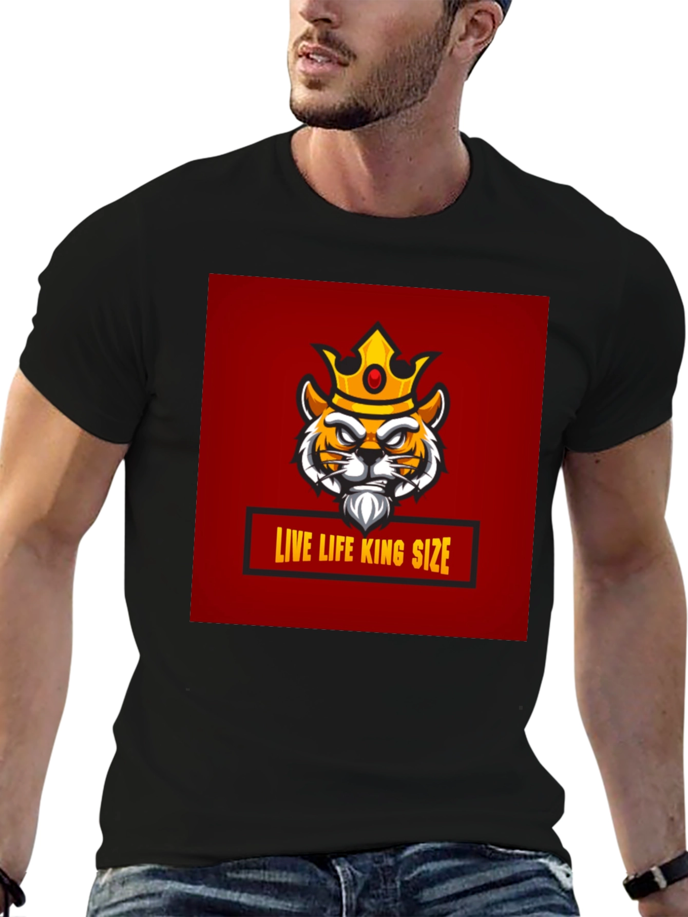 Live Life King Size Graphic T-Shirt