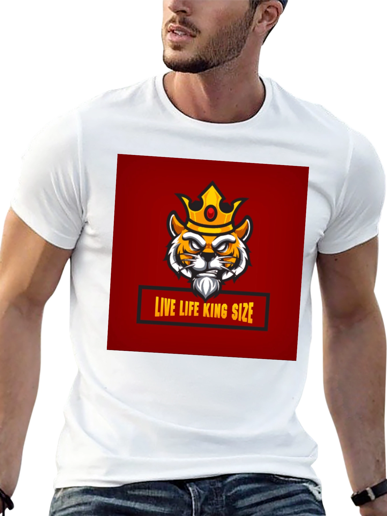 Live Life King Size Graphic T-Shirt