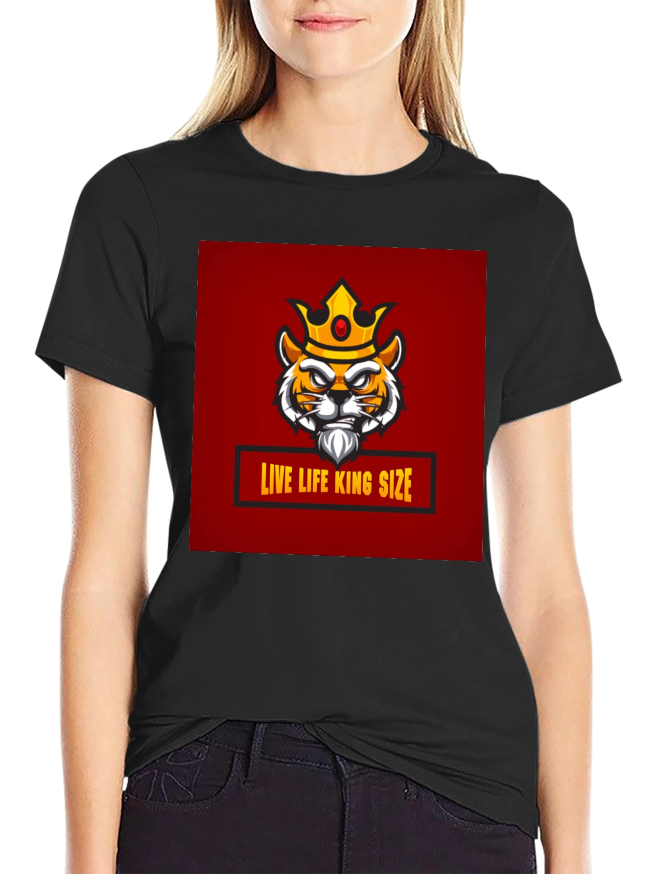 Live Life King Size Graphic T-Shirt