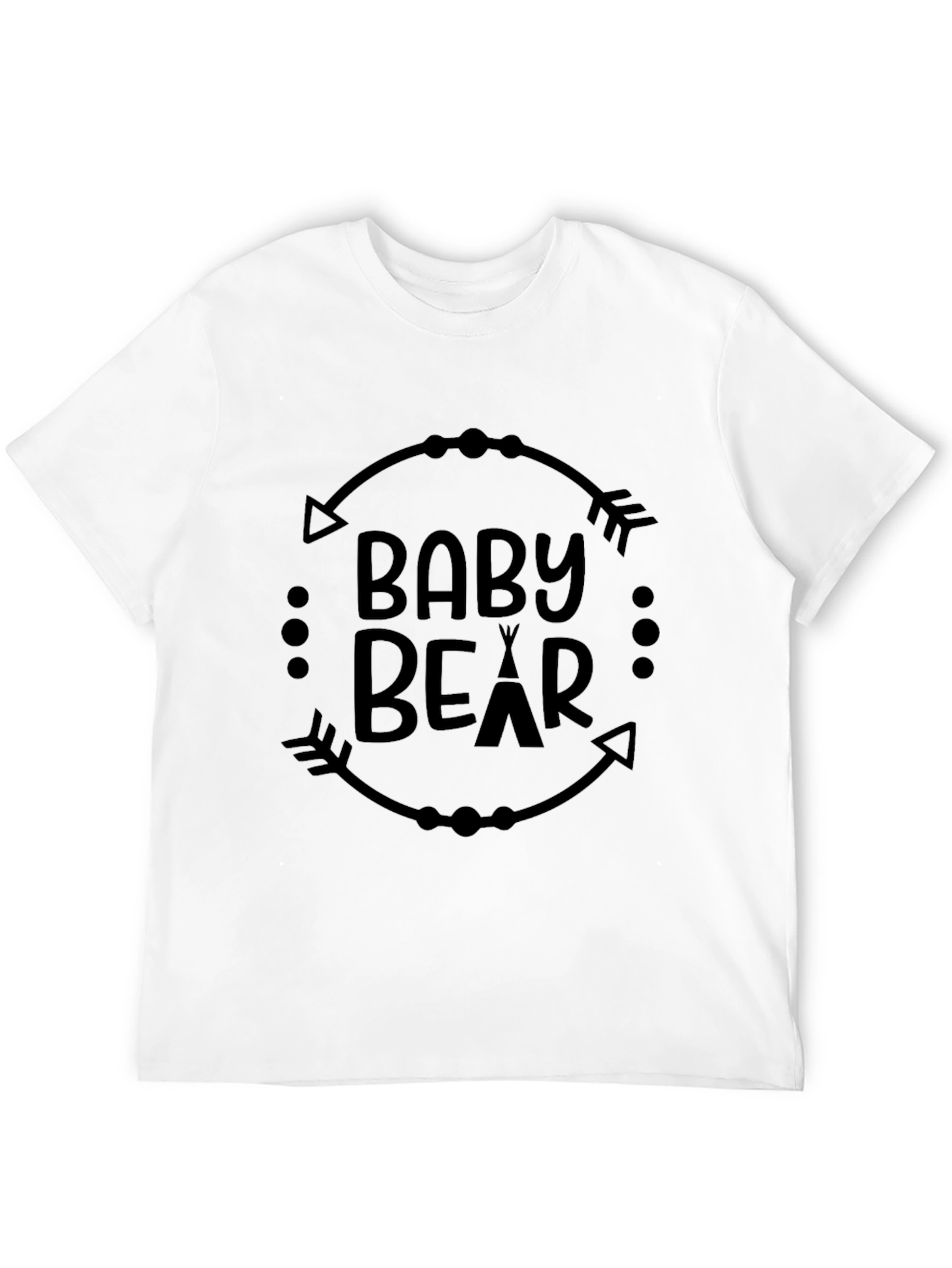 Baby Bear Graphic Tee - Black Unisex T-Shirt