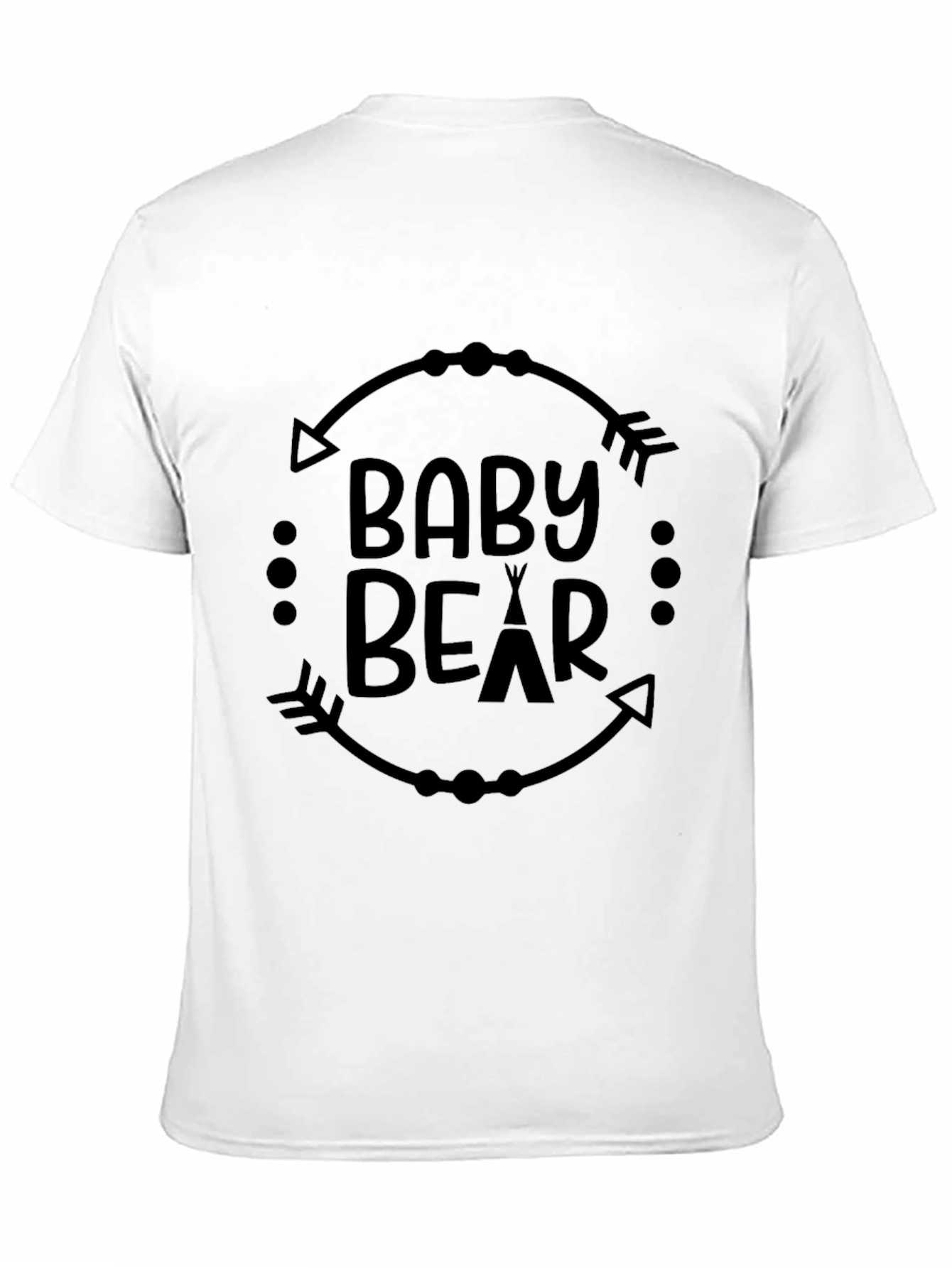Baby Bear Graphic Tee - Black Unisex T-Shirt