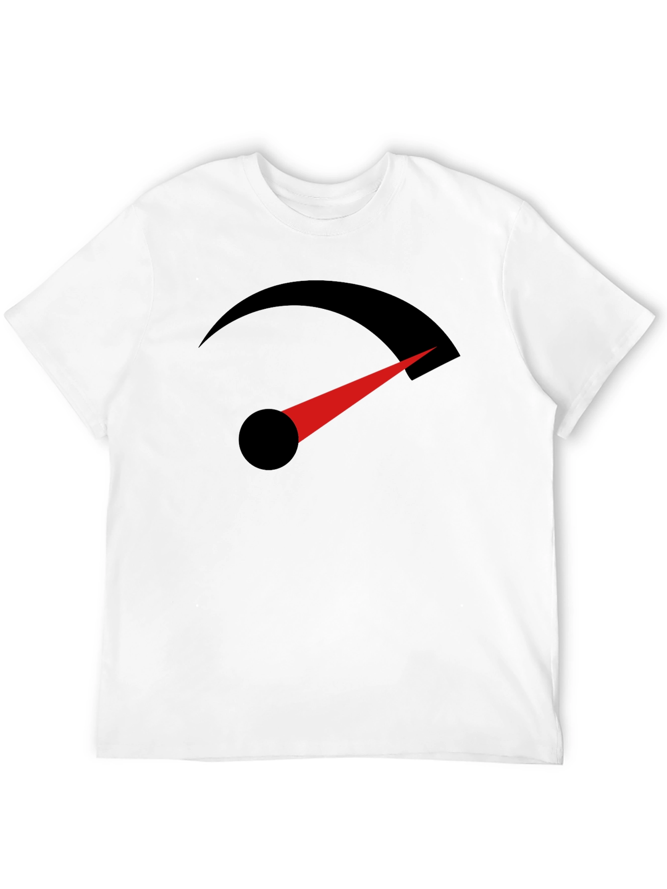 Speedometer Graphic Tee - Black Cotton T-Shirt