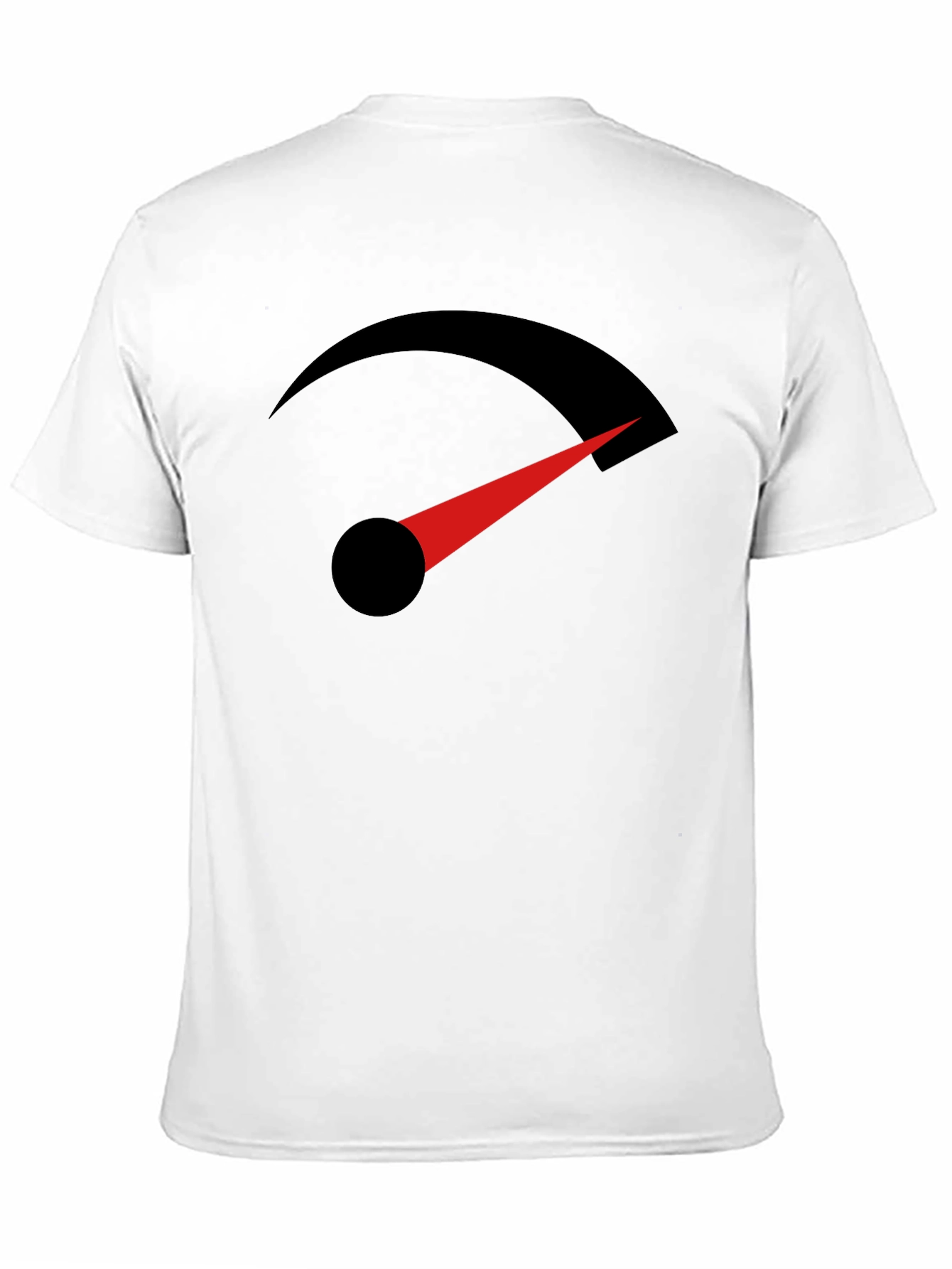 Speedometer Graphic Tee - Black Cotton T-Shirt