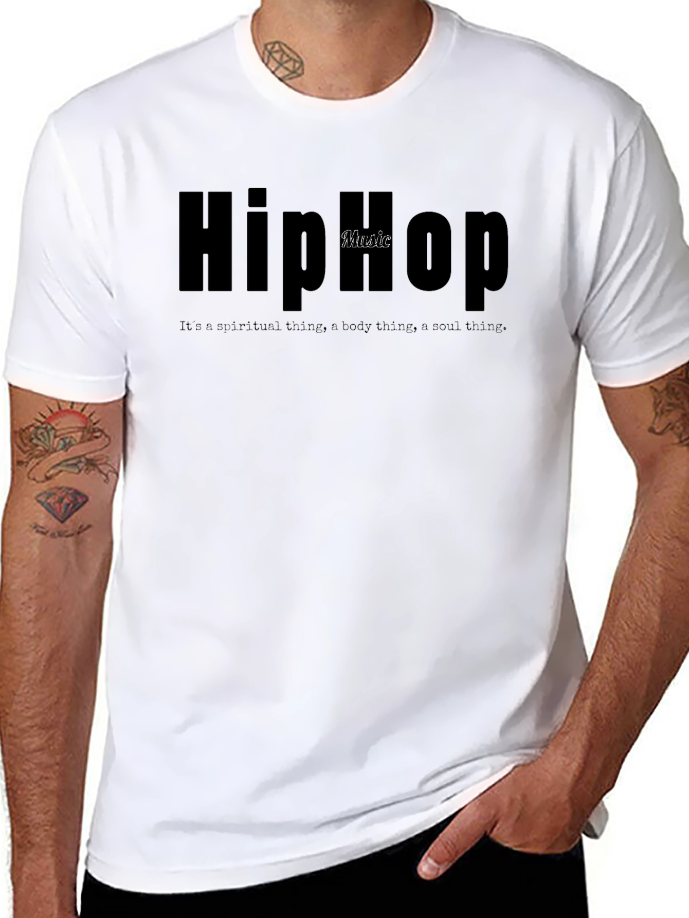 Hip Hop Music T-Shirt - Spiritual Body Soul
