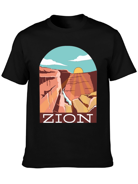 Zion National Park Graphic Tee - Black