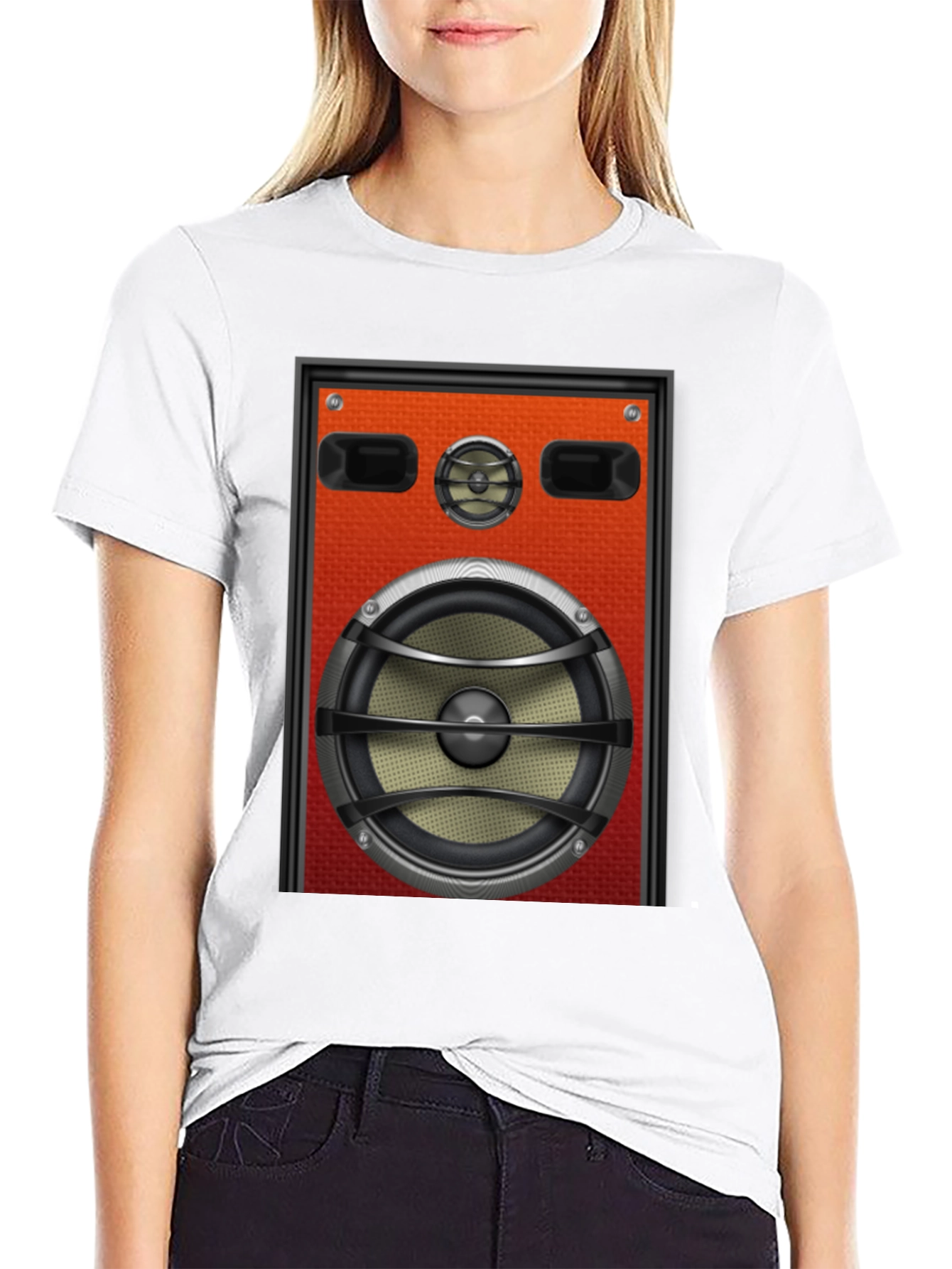 Speaker Graphic T-Shirt - Bold Audio Style