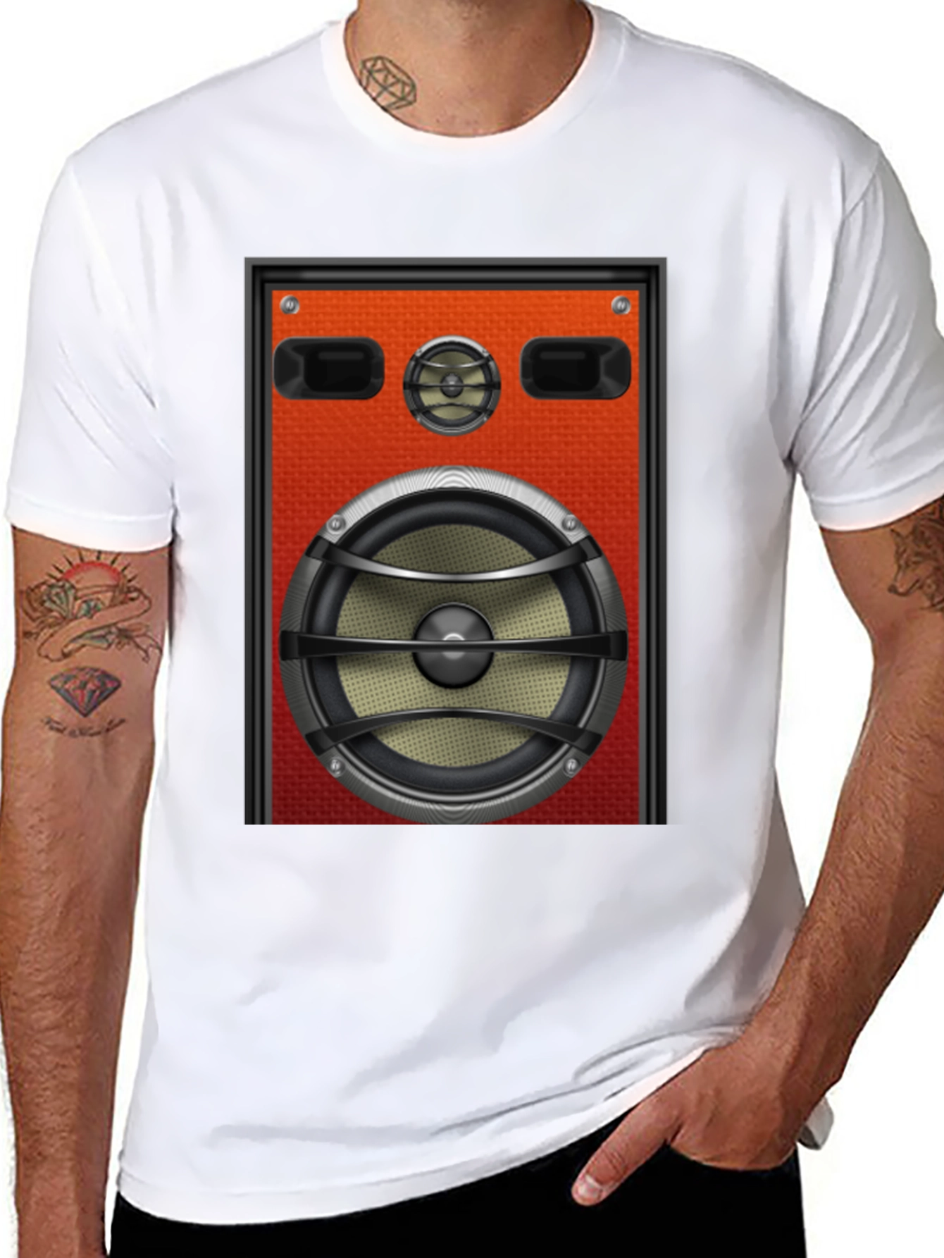 Speaker Graphic T-Shirt - Bold Audio Style