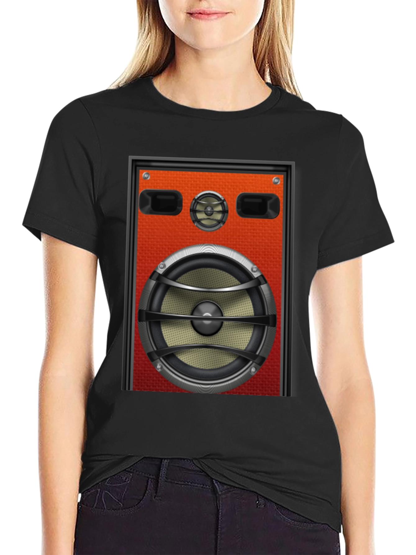 Speaker Graphic T-Shirt - Bold Audio Style