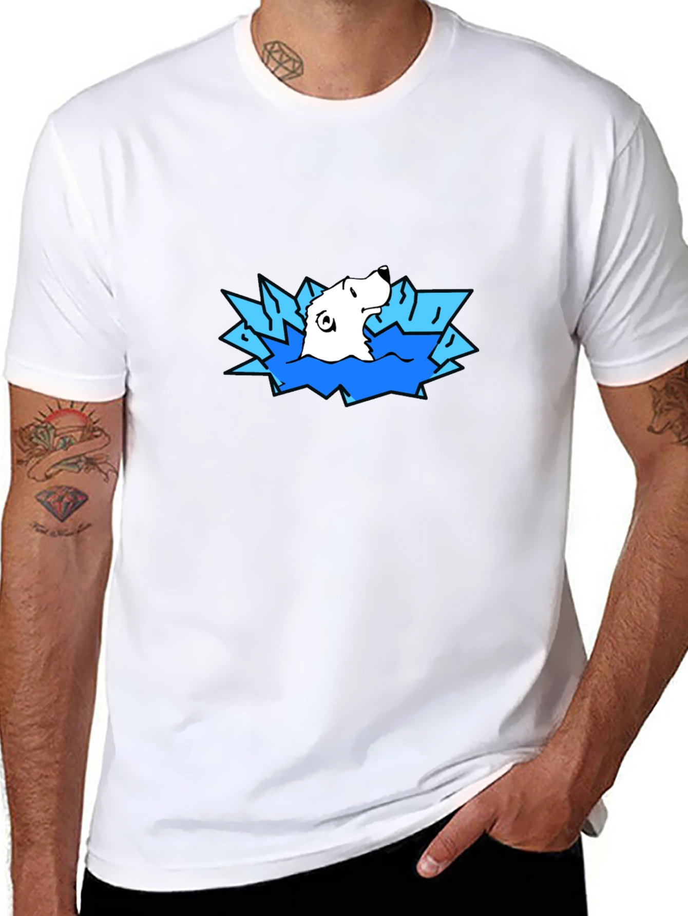 Polar Bear Ice T-Shirt - Cool Graphic Tee