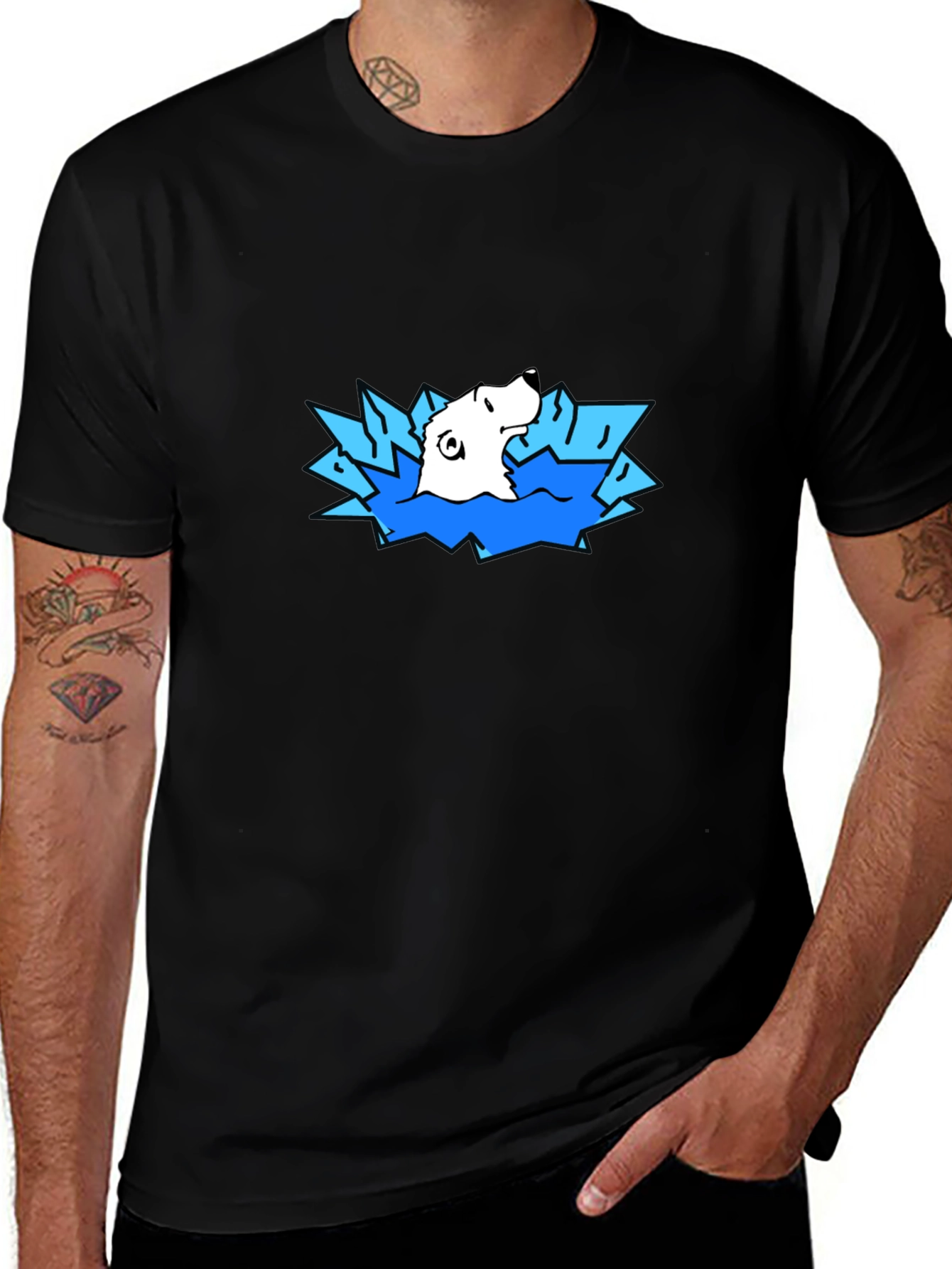 Polar Bear Ice T-Shirt - Cool Graphic Tee