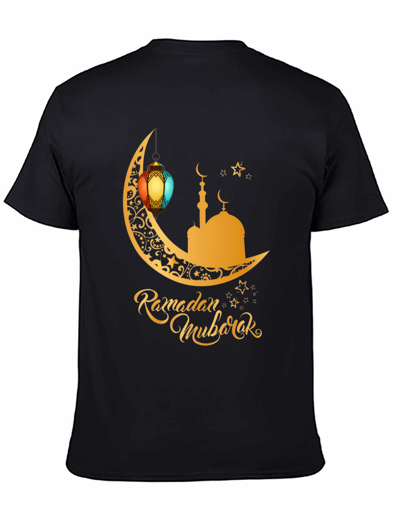 Ramadan Mubarak T-Shirt - Festive Moon Design