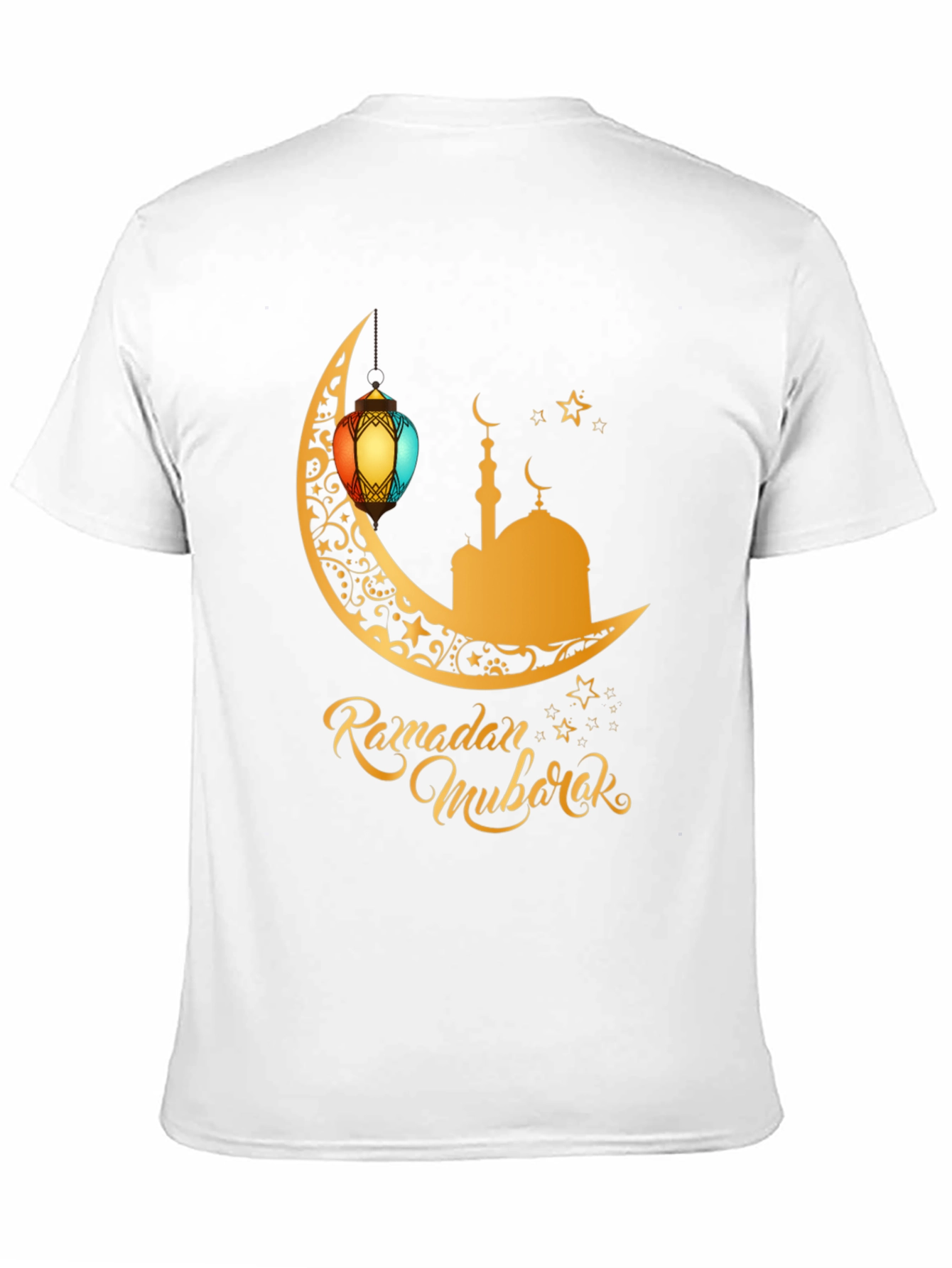 Ramadan Mubarak T-Shirt - Festive Moon Design
